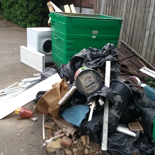 A pile of fly tipped rubbish