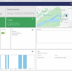 A screenshot of the resident profile on the monitoring dashboard with the resident name on one side and the map of the location on the other side